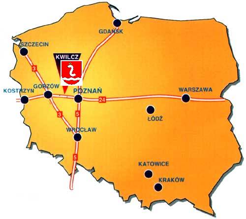 mapa Kwilcza